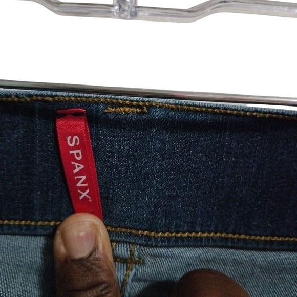 SPANX Blue Skinny Jeans Sleek Fit - Picture 2 of 4